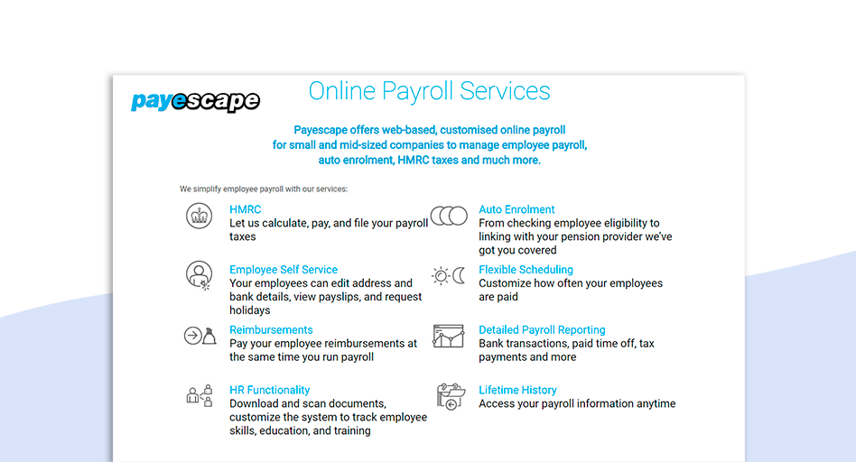 Payescape Payroll software for small business