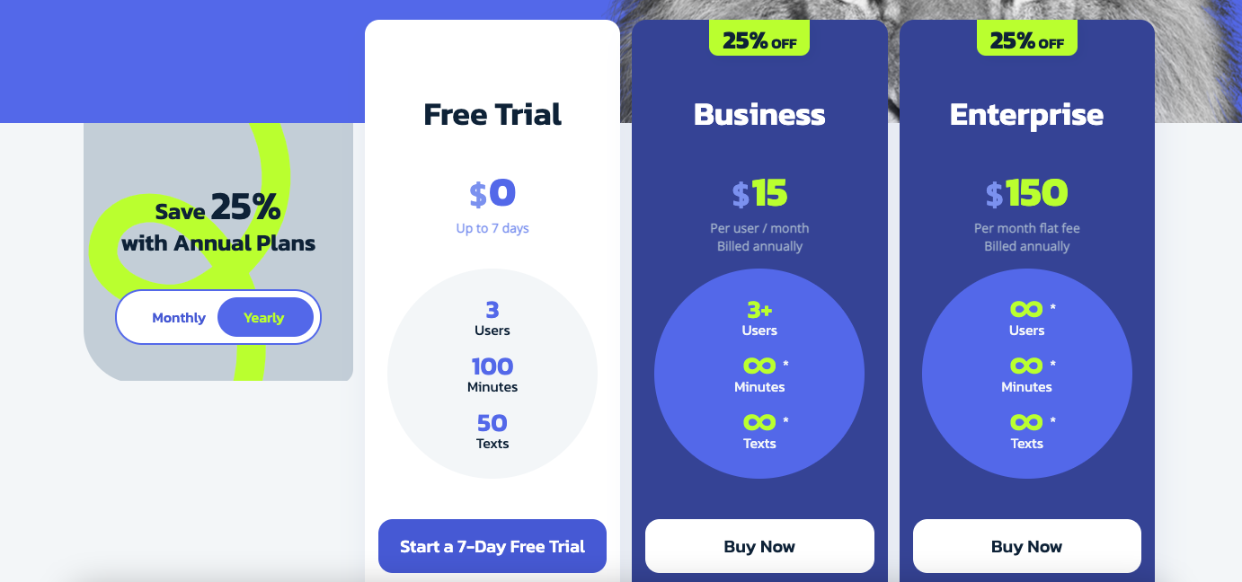 MightyCall Pricing