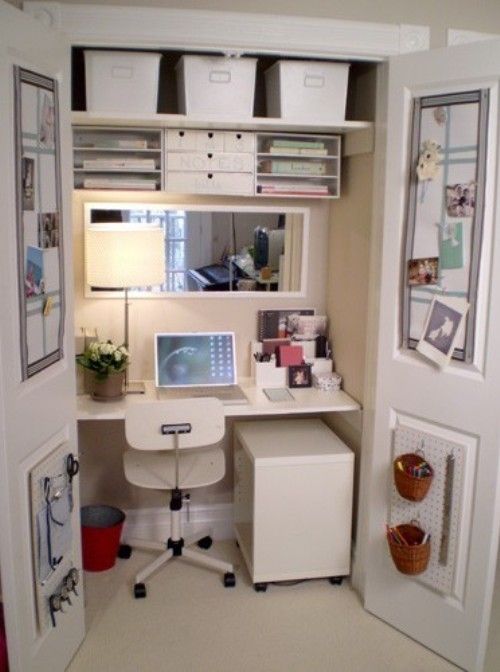 closet home office