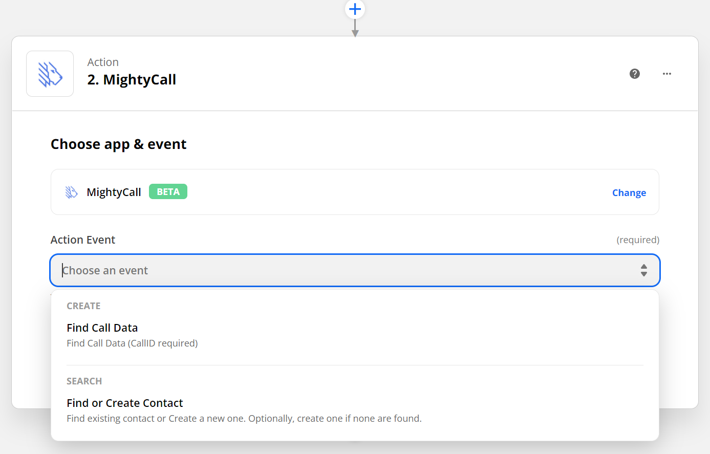 mightycall zapier integration 2