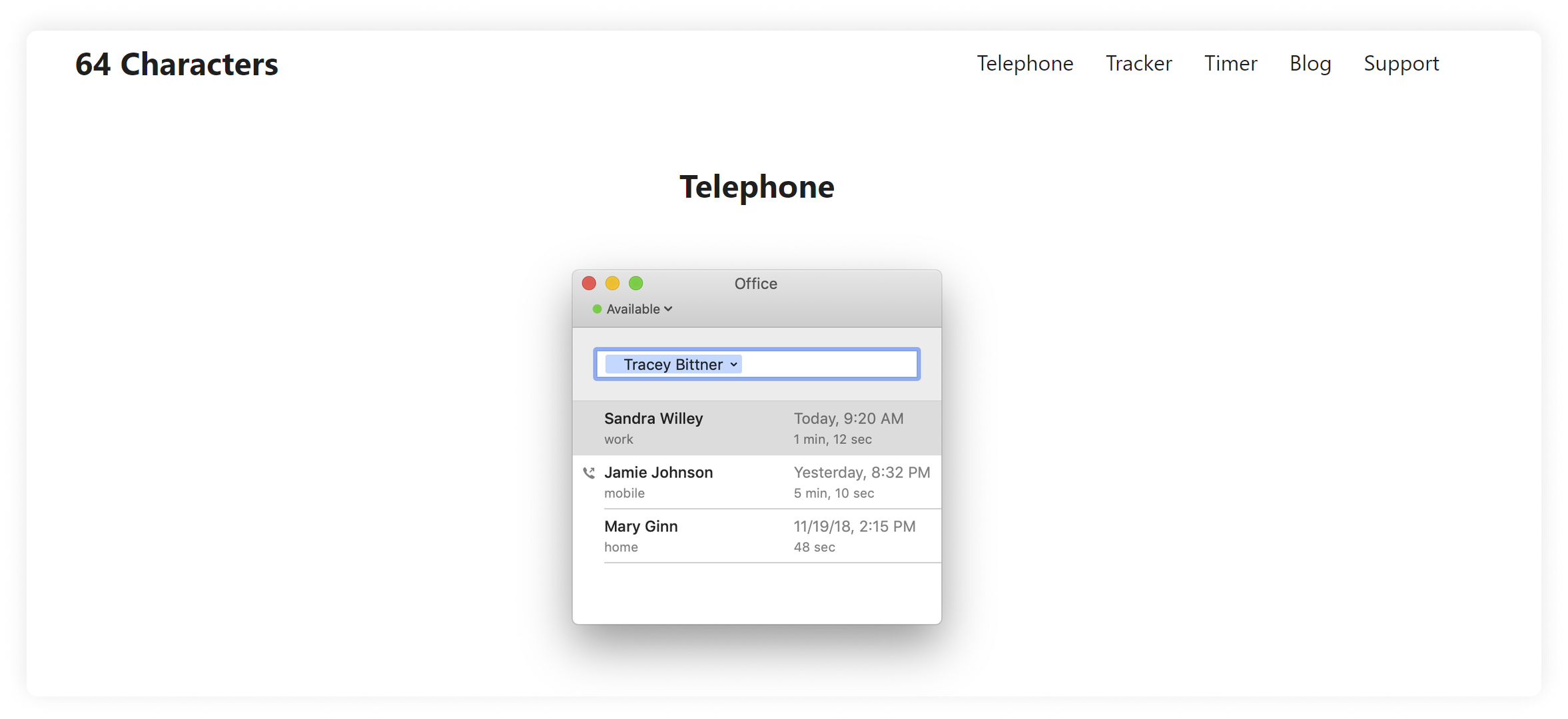 telephone for mac