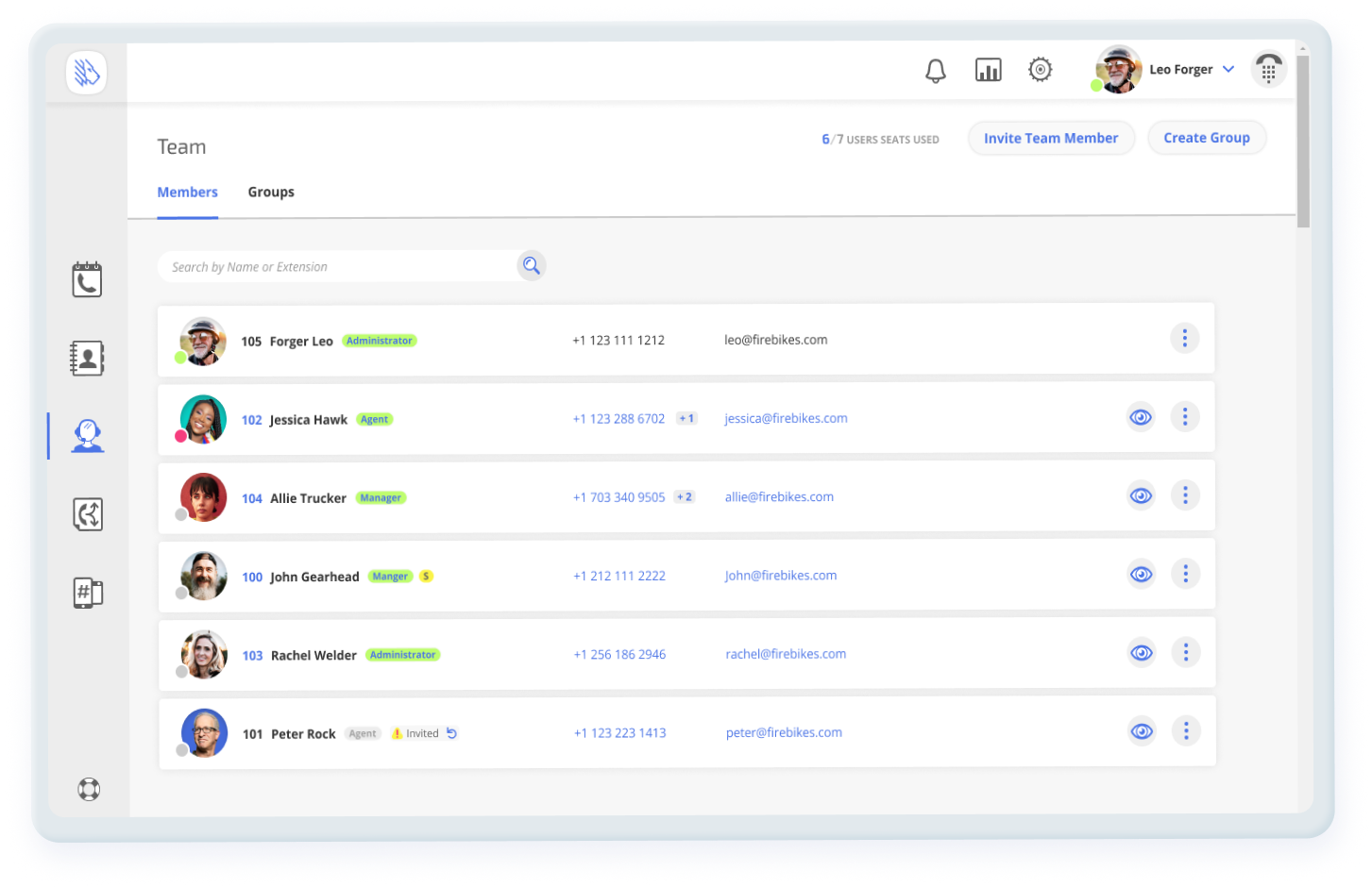 Roles and Permissions