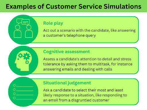 customer service simulations examples