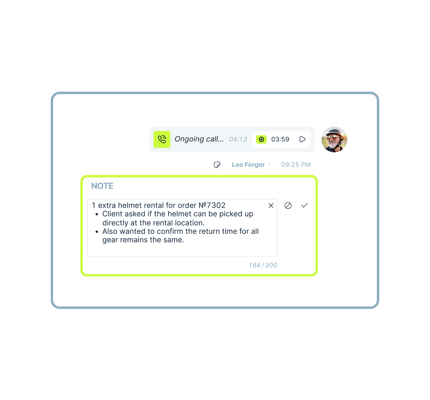 Call Notes