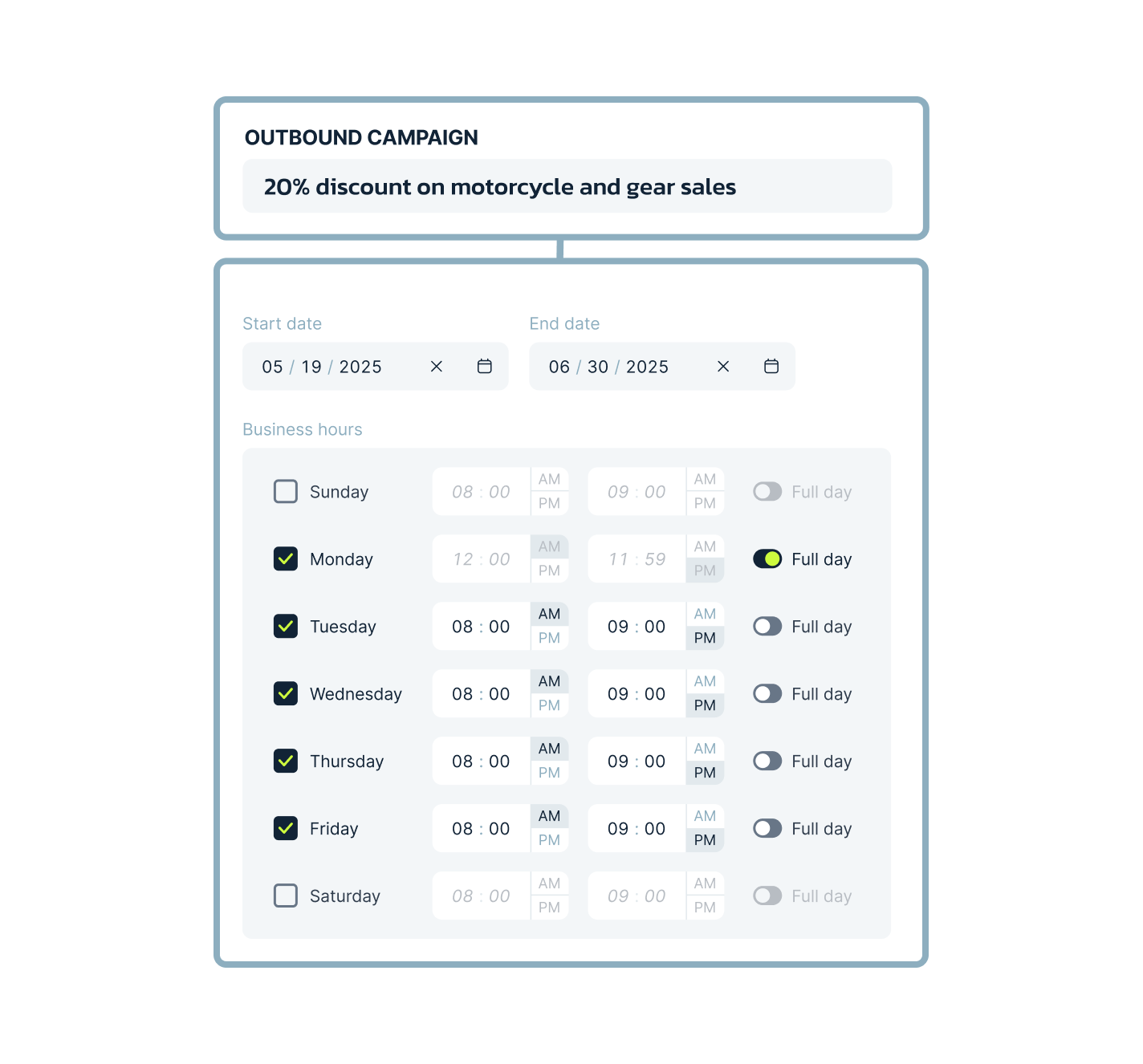 Call Campaign Scheduling