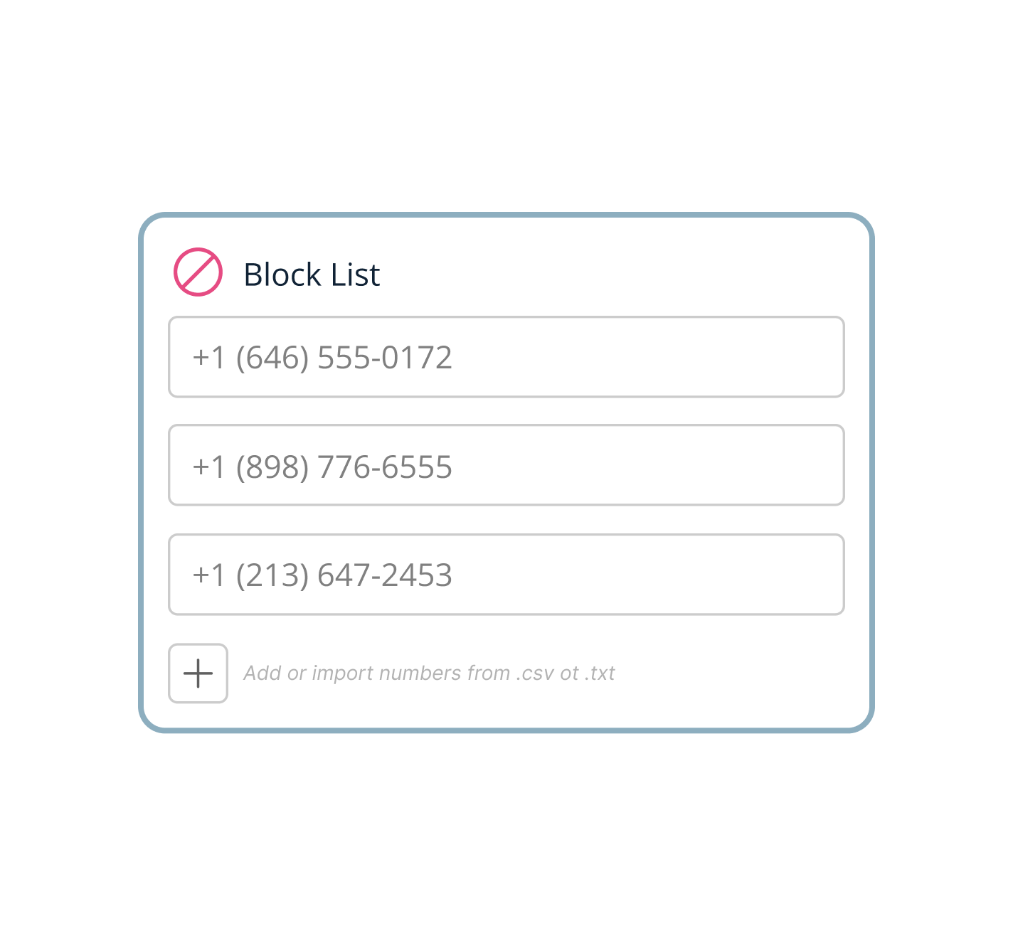 Block List Call Routing Feature