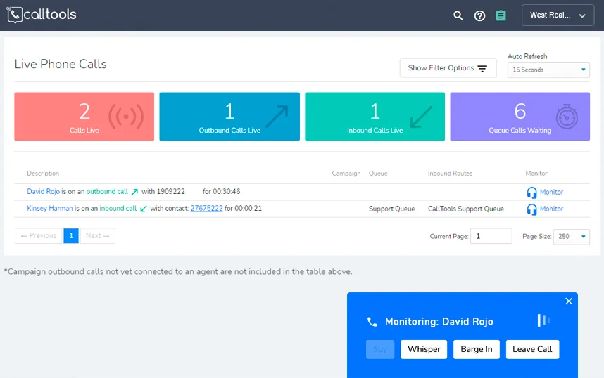 calltools screenshot