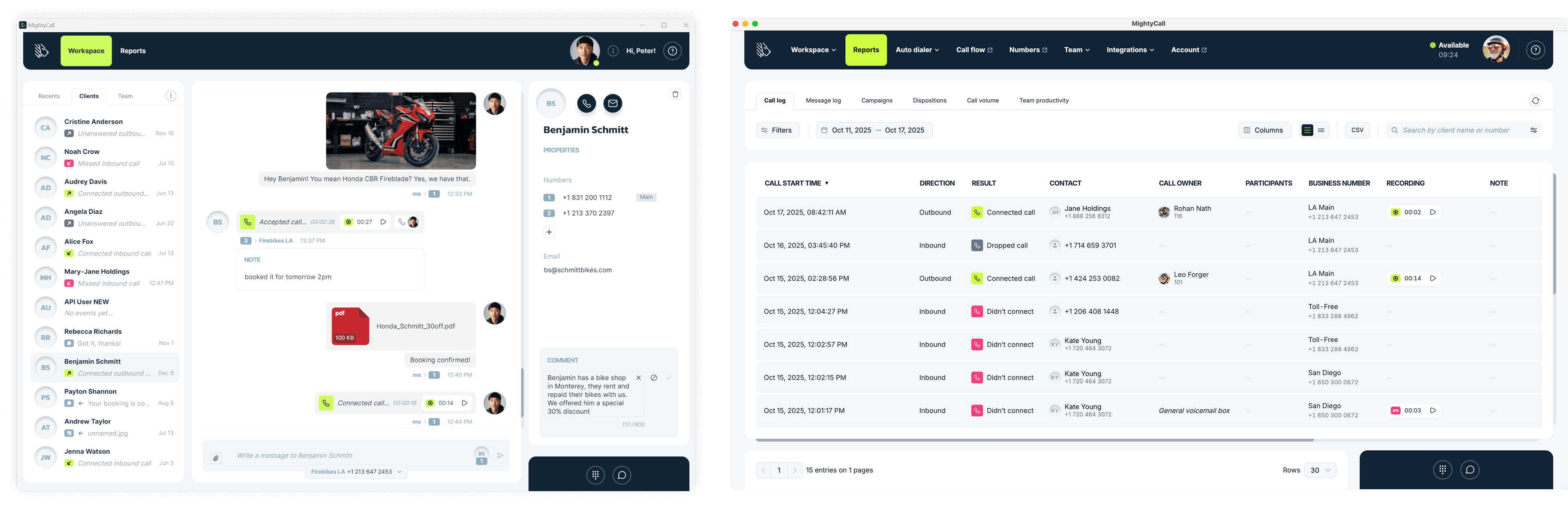 MightyCall Desktop App for Windows macOS