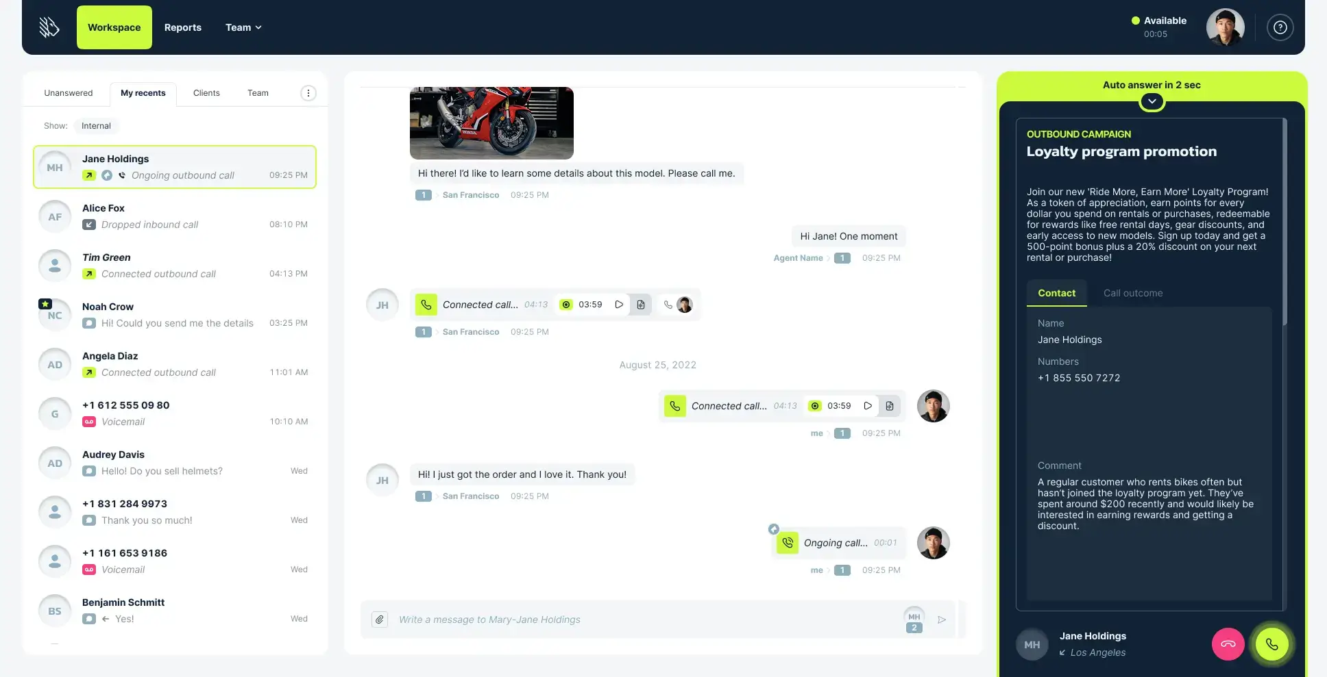 Auto Answer MightyCall