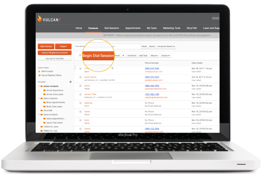 calltools screenshot – MightyCall Vulcan7 screenshot