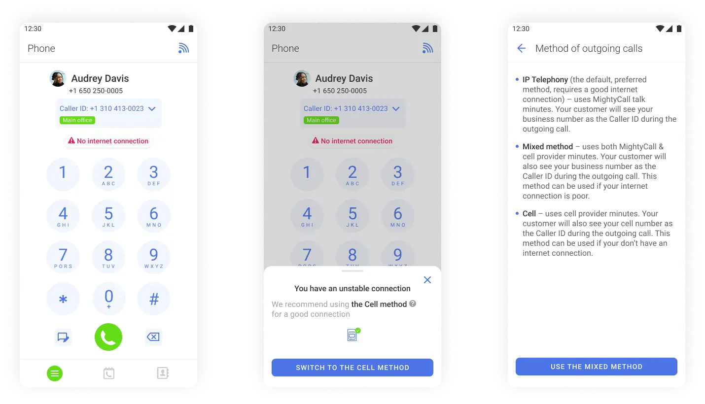 network connection quality indication