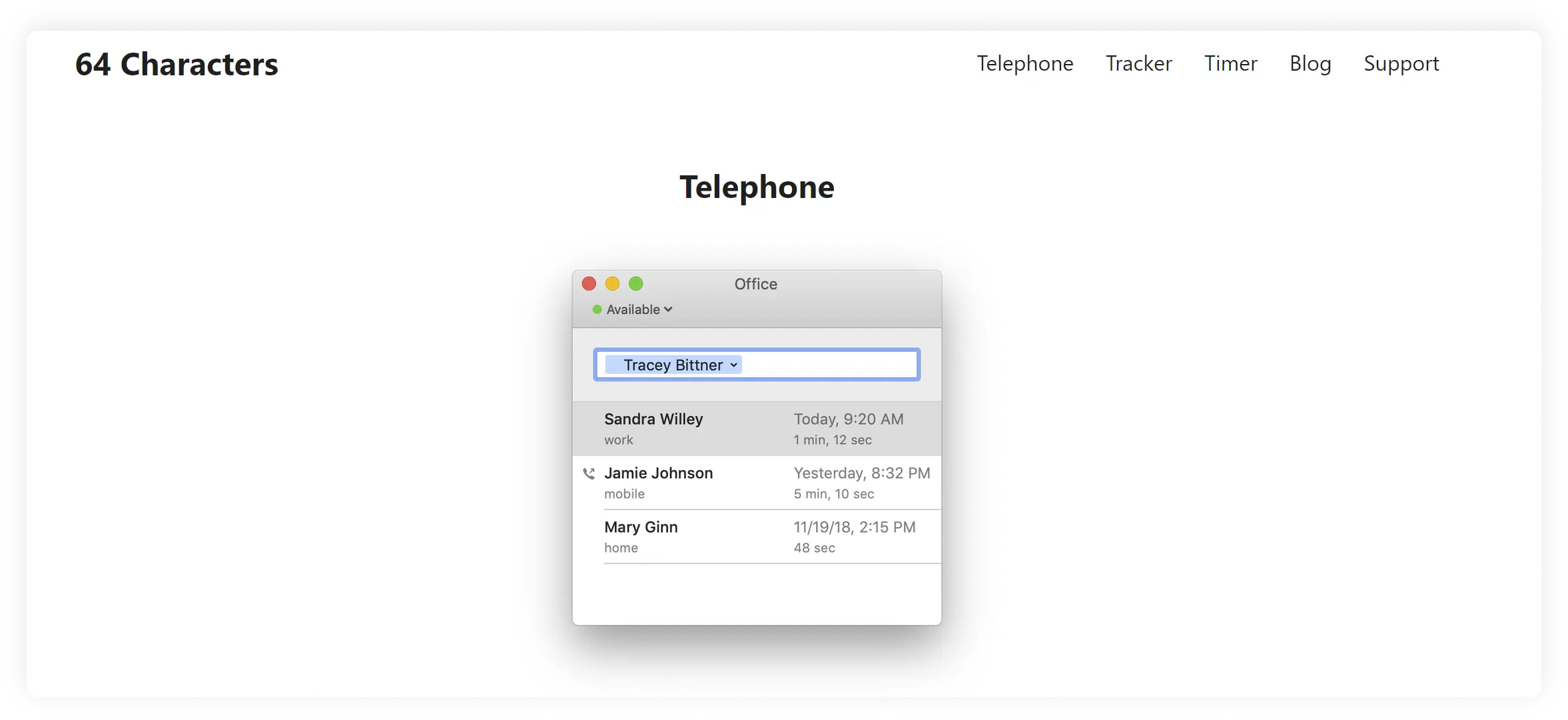 telephone for mac