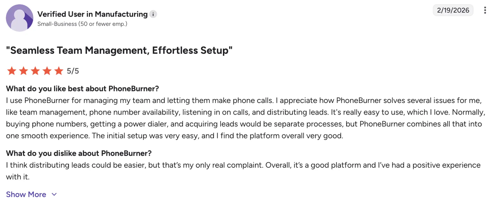 Phoneburner_user_review_on_G2