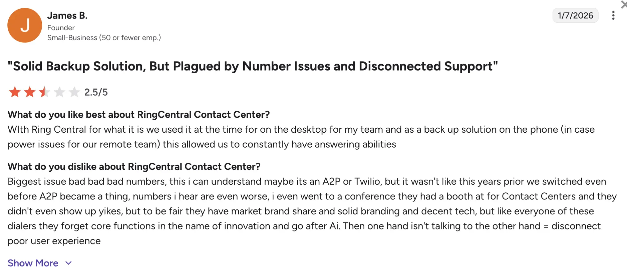 Ringcentral_user_review_on_G2